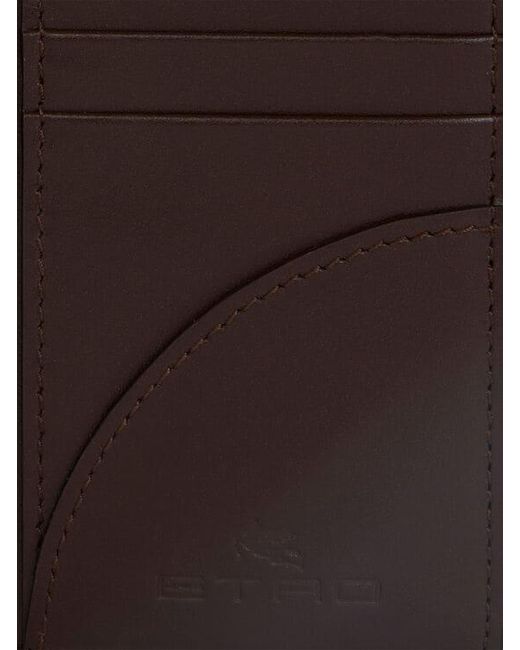 Etro Brown Arnica Document And Card Holder for men