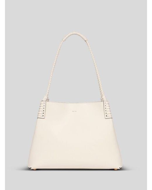 Etro White Medium Libra Tote Bag