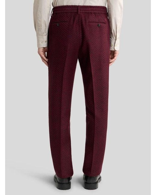 Etro Red Trousers for men