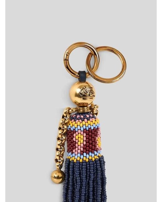Etro White Doll Charm With Beads