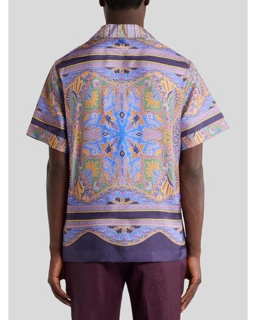 Camicia di Etro in Blue da Uomo
