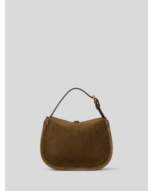 Etro Brown Small Suede Pony Bag