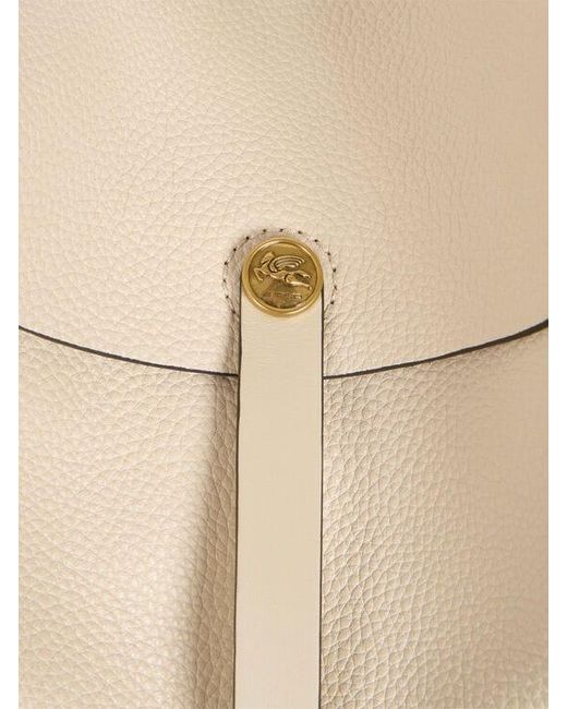 Etro Natural Maxi Leather Pony Bag