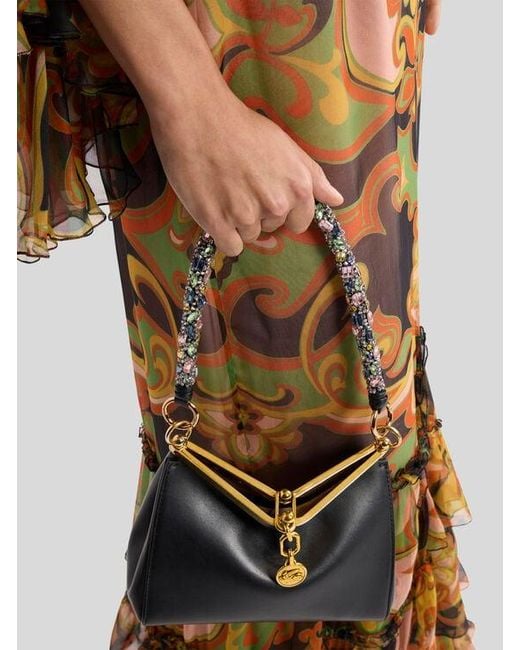 Etro Multicolor Bag Handle With Rhinestones