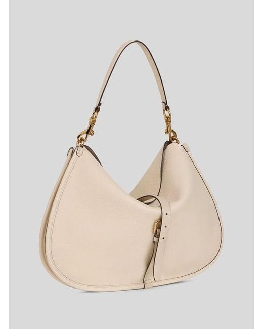 Etro Natural Maxi Leather Pony Bag