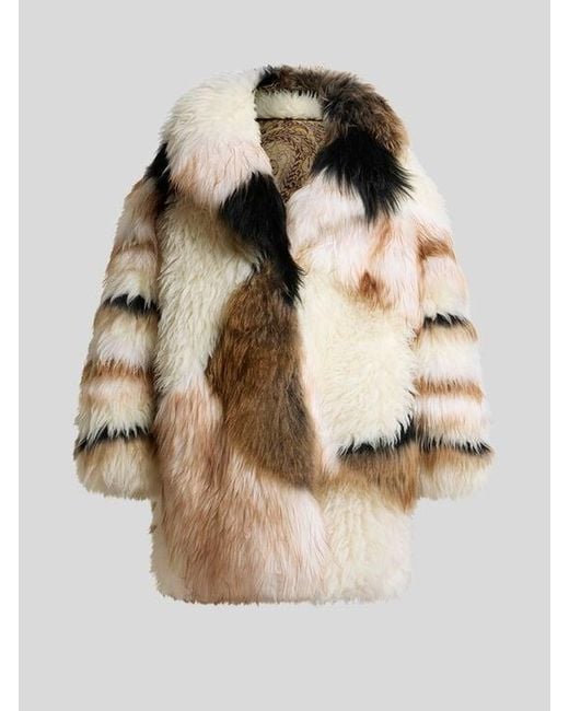 Etro Natural Mixed Fur Coat