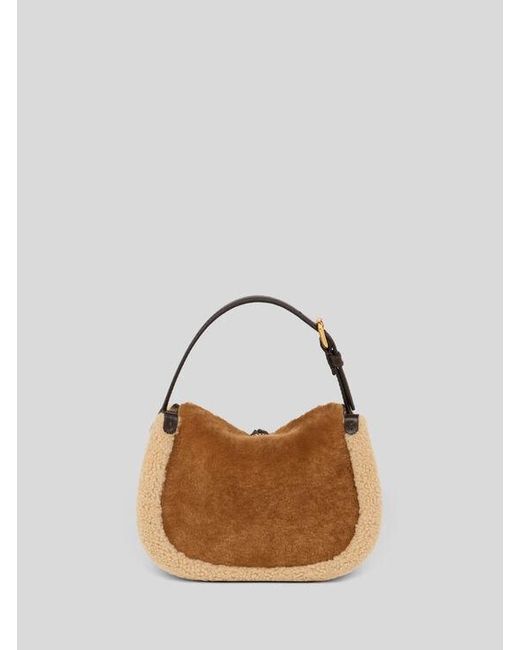 Etro Multicolor Small Shearling Pony Bag