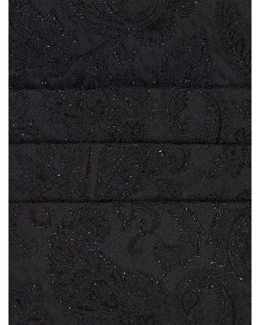Etro Black Paisley Jacquard Cummerbund for men