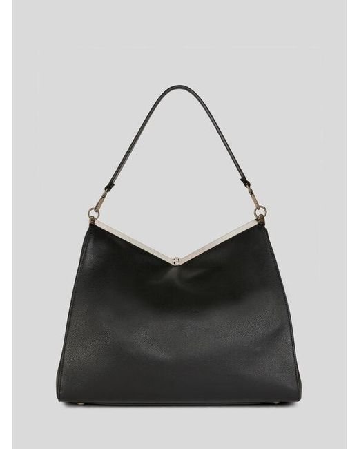 Etro Black Large Leather Vela Bag for men