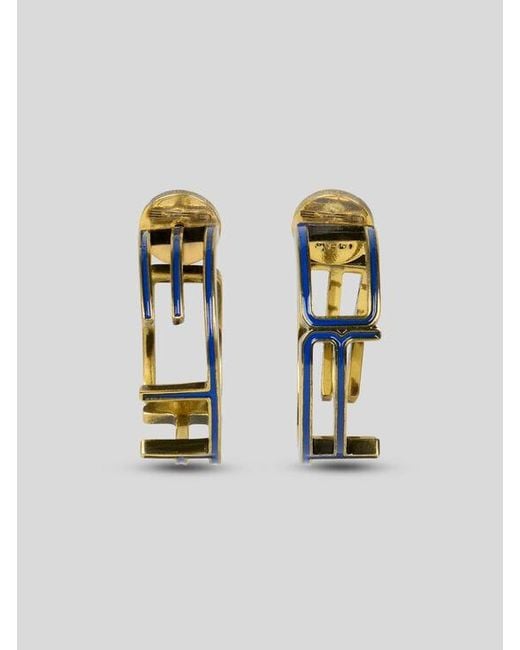 Etro Metallic Small Hoop Earrings