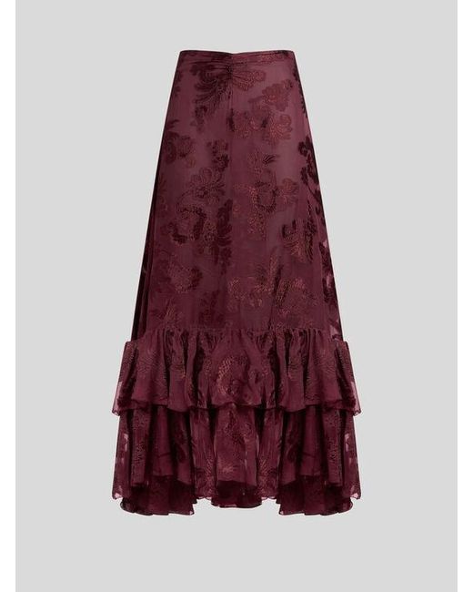 Gonna Lunga di Etro in Purple