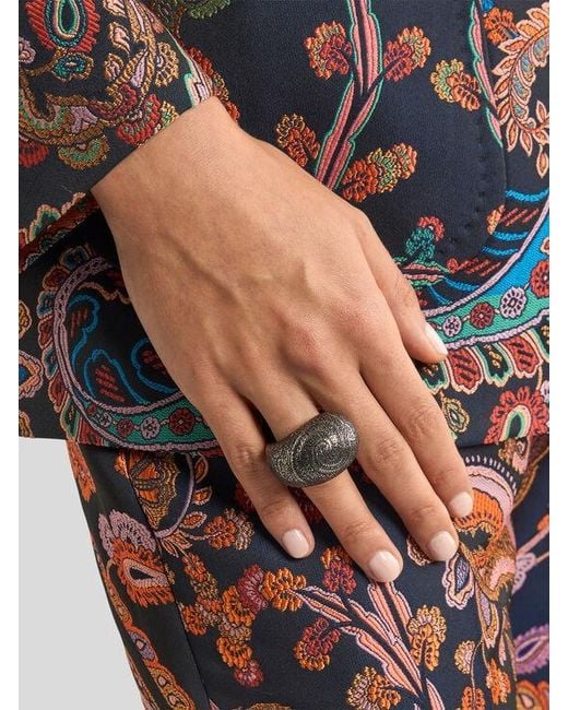 Etro Metallic Arnica Ring