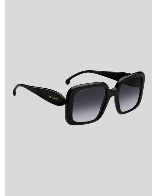 Etro Black Paisley Sunglasses