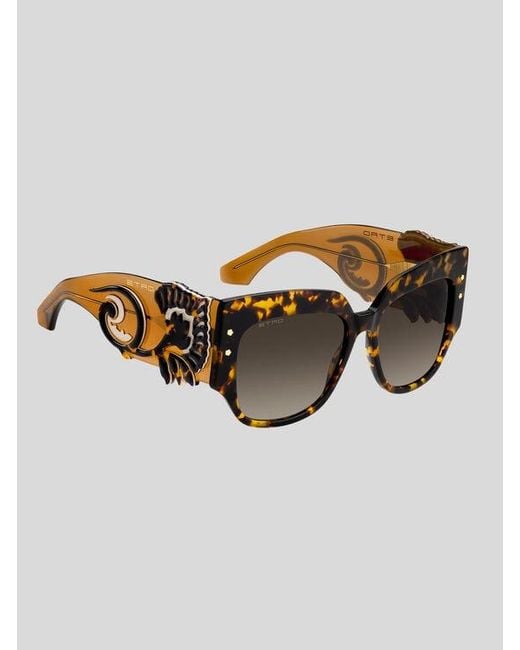 Etro Brown Blossom Sunglasses