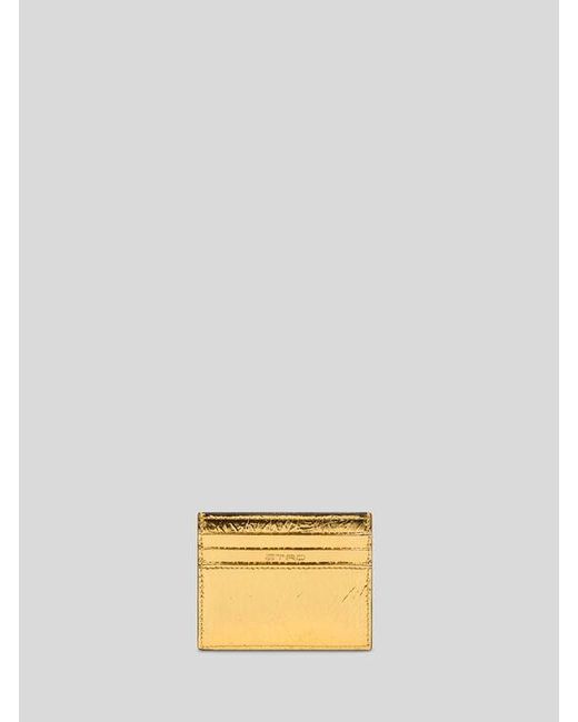 Etro Metallic Laminated Leather Card Holder