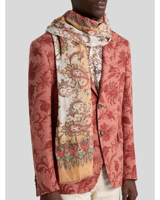 Sciarpa di Etro in Natural da Uomo