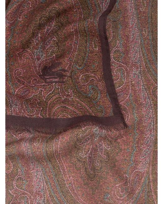 Sciarpa Paisley, Uomo di Etro in Brown da Uomo