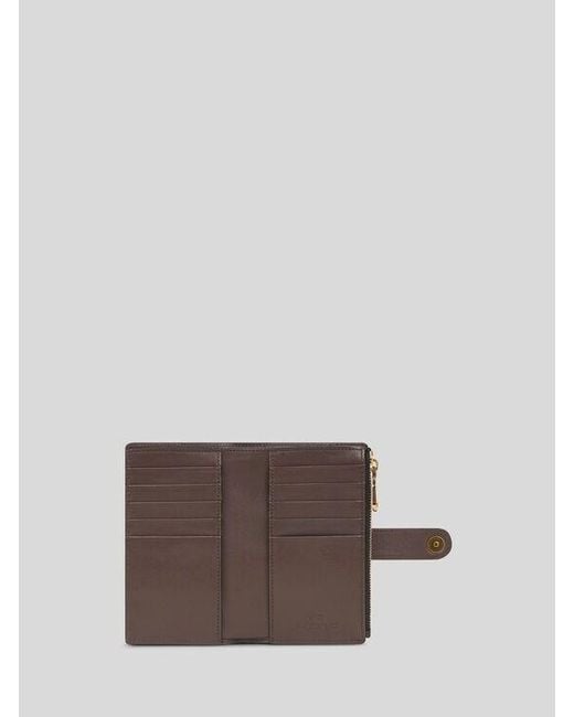 Etro White Leather Wallet With Strap