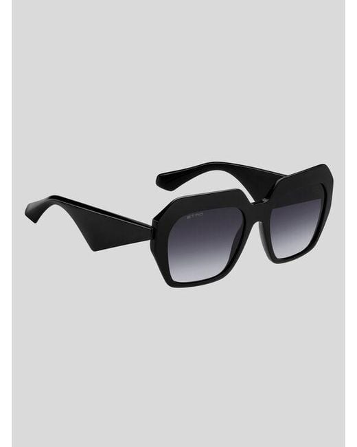 Etro Black Tailoring Sunglasses