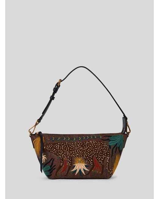 Etro Brown X Tabby Booth Arnica Crossbody Bag With Embroidery