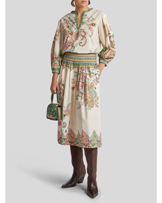Gonna Midi di Etro in White