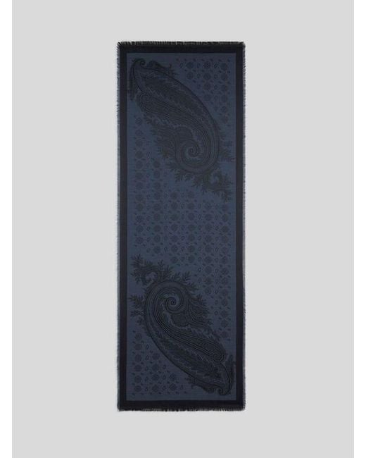 Sciarpa Jacquard di Etro in Blue da Uomo
