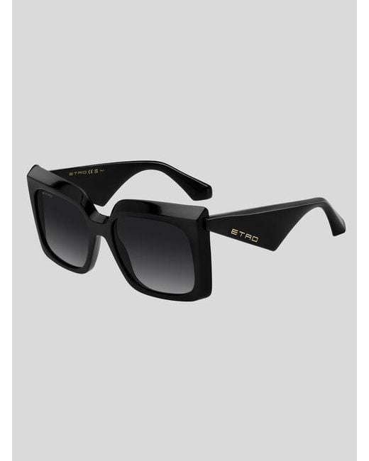 Etro Black Tailoring Sunglasses