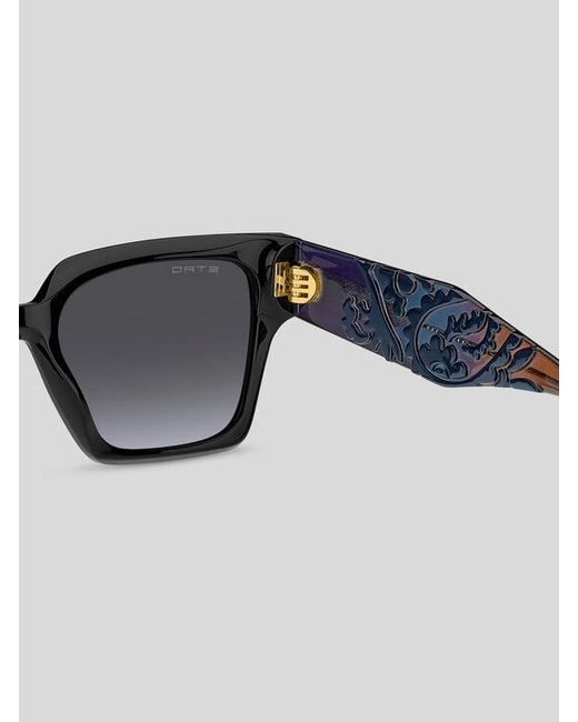 Etro Black Colour Stripes Sunglasses