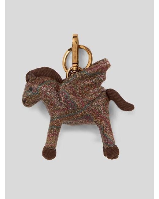 Etro Brown Arnica Pegaso Charm