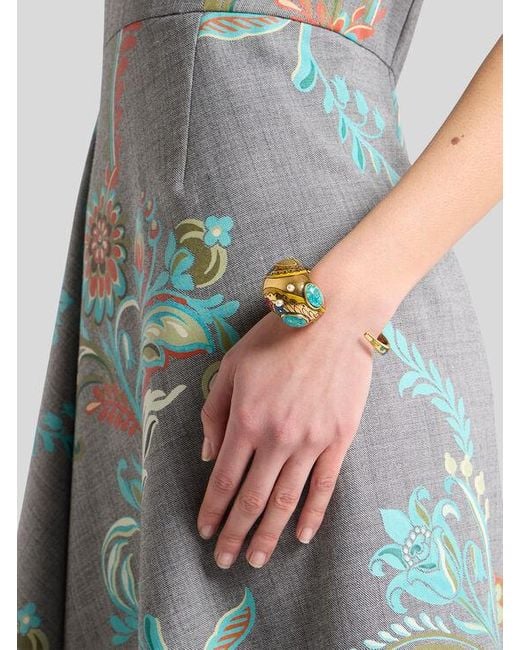 Etro Metallic Alien Bangle Bracelet