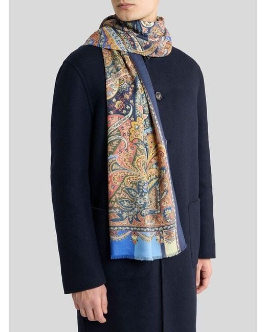 Sciarpa di Etro in Blue da Uomo