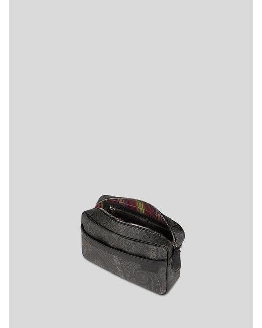 Etro Black Small Arnica Crossbody Bag for men