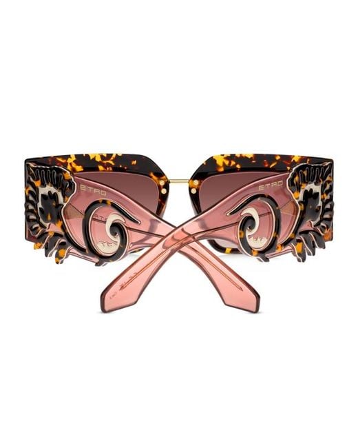 Etro Brown Blossom Sunglasses