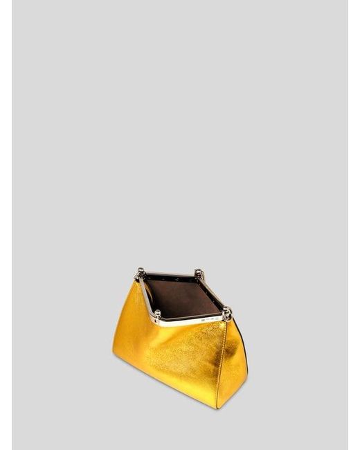 Etro Metallic Small Laminated Vela Bag