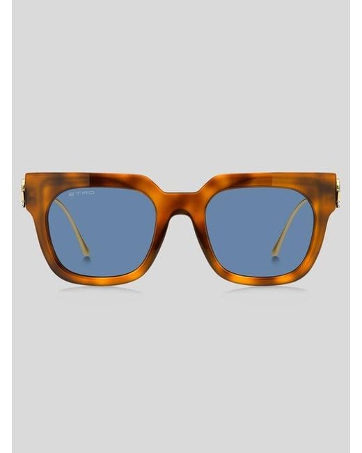 Etro Blue Bold Pegaso Sunglasses