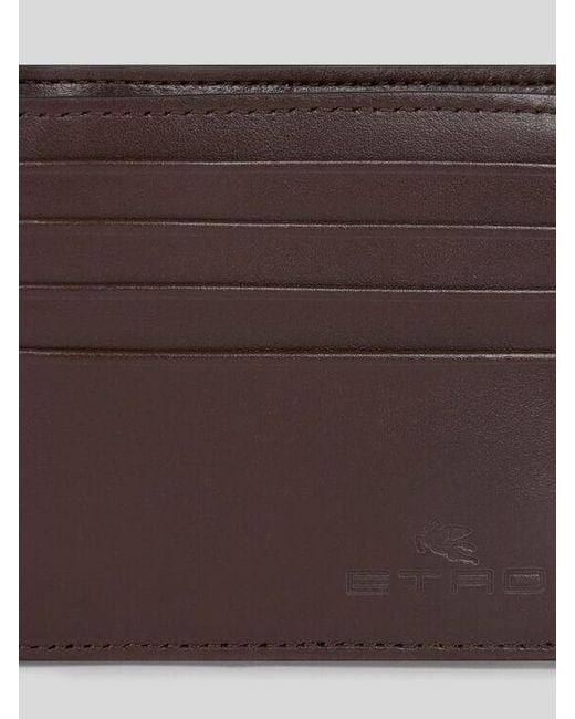 Etro Brown Bifold Arnica Wallet for men