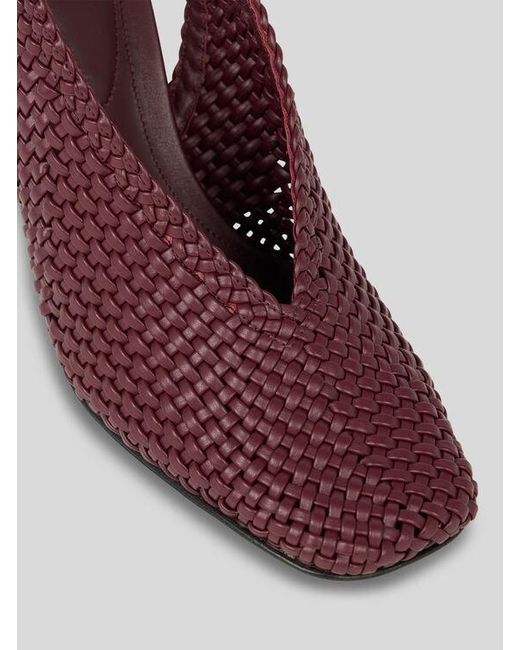 Etro Purple Woven Slingbacks