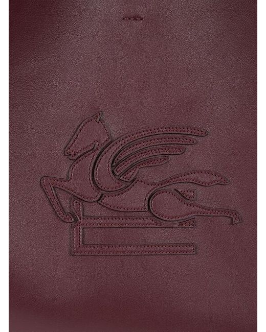 Etro Purple Large Libra Tote Bag
