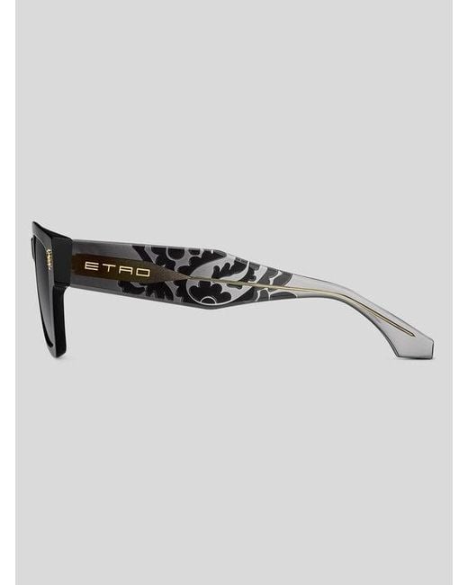 Etro Black Colour Stripes Sunglasses