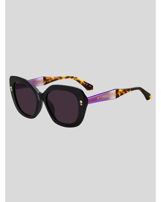 Etro Brown Colour Stripes Sunglasses