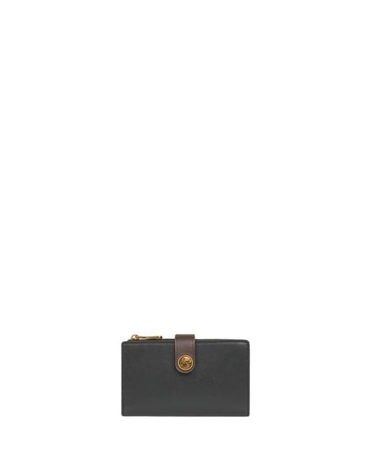Etro White Leather Wallet With Strap