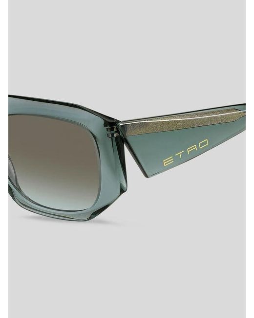 Etro Green Tailoring Sunglasses