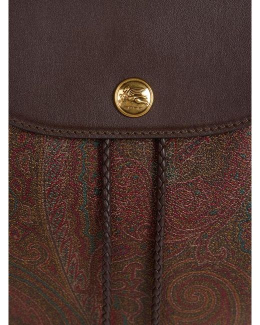 Etro Brown Essential Medium Arnica Backpack