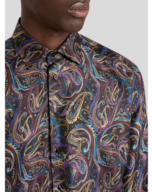 Camicia di Etro in Gray da Uomo