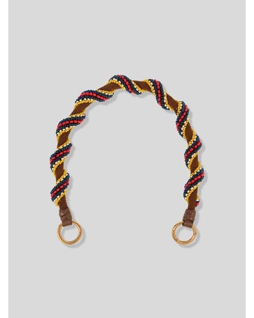 Etro White Bag Handle With Beads