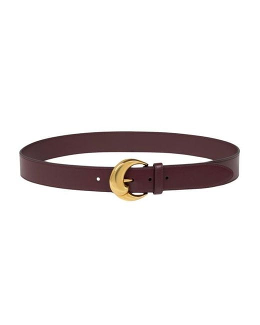 Etro Red Belt With Paisley Buckle