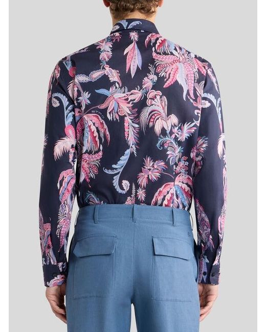 Camicia di Etro in Blue da Uomo