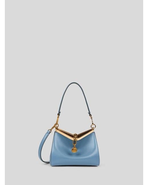 Etro Blue Small Vela Bag
