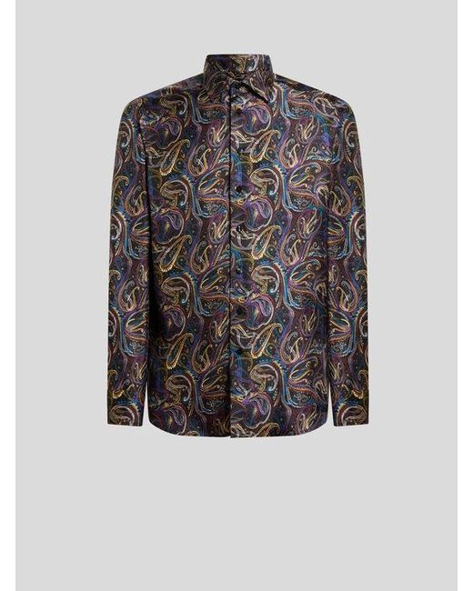 Camicia di Etro in Gray da Uomo