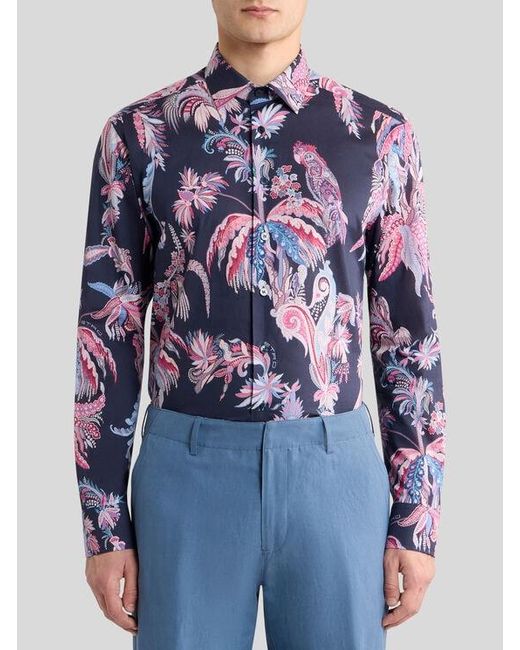 Camicia di Etro in Blue da Uomo